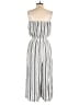 Cotton Candy LA 100% Cotton Stripes Gray Jumpsuit Size M - photo 2