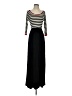 emerald Stripes Black Casual Dress Size S - photo 1