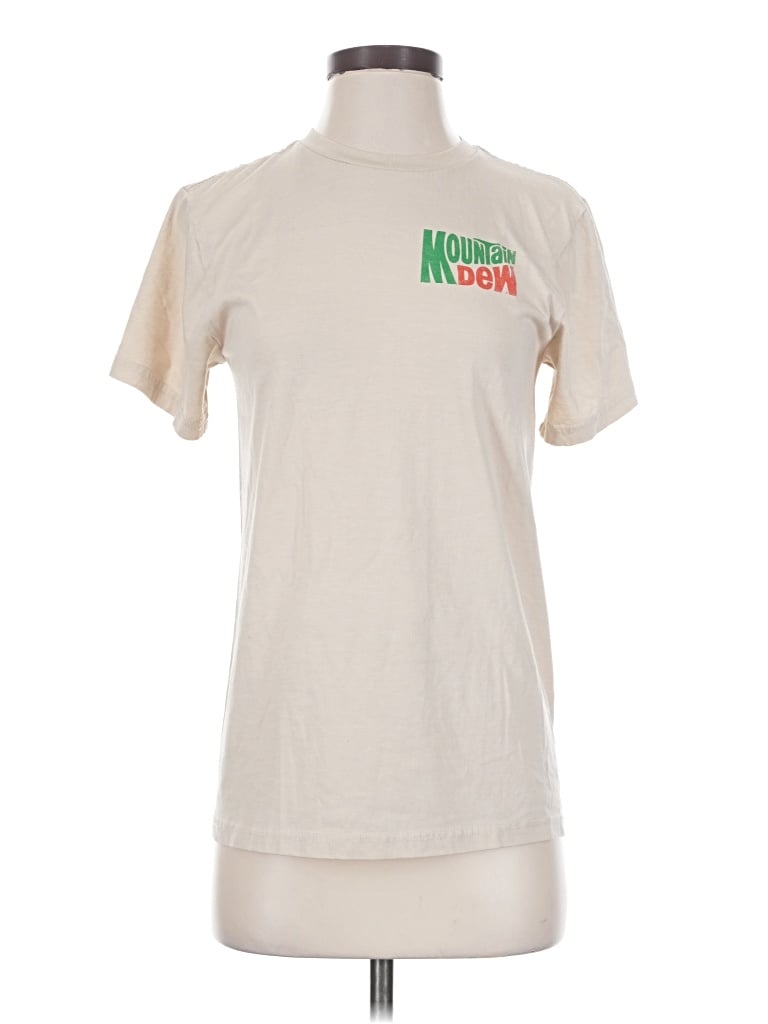 Pre-owned Assorted Brands Short Sleeve T-shirt In Ivory
