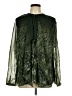 Dennis by Dennis Basso 100% Polyester Green Teal Long Sleeve Blouse Size 12 - photo 1