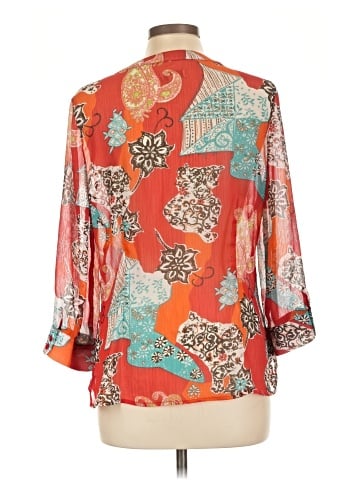 Christopher & Banks 3/4 Sleeve Blouse (view 2)