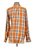 Levi's 100% Viscose Plaid Orange Long Sleeve Button-Down Shirt Size S - photo 2