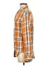 Levi's 100% Viscose Plaid Orange Long Sleeve Button-Down Shirt Size S - photo 5