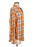 Levi's 100% Viscose Plaid Orange Long Sleeve Button-Down Shirt Size S - photo 4