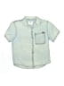 Zara Blue Short Sleeve Button-Down Shirt Size 9 - 10 - photo 1