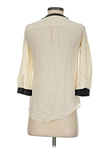 T. Babaton 3/4 Sleeve Silk Top (view 2)