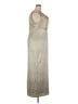 Connected Apparel 100% Polyester Metallic Silver Cocktail Dress Size 18 - photo 4