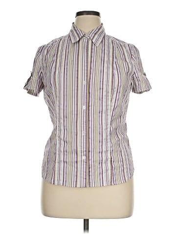 New York & Company Short Sleeve Blouse (view 1)
