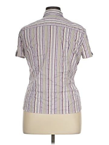 New York & Company Short Sleeve Blouse (view 2)