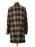 Sanctuary 100% Spandex Plaid Brown Coat Size L - photo 2