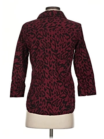 Jones New York Signature 3/4 Sleeve Button-Down Shirt (view 2)