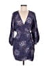 Parker 100% Silk Paisley Blue Cocktail Dress Size M - photo 1