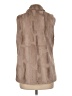CoffeeShop 100% Polyester Tan Faux Fur Vest Size M - photo 2
