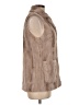 CoffeeShop 100% Polyester Tan Faux Fur Vest Size M - photo 4