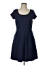 Maison Jules Solid Blue Casual Dress Size L - photo 1