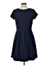 Maison Jules Solid Blue Casual Dress Size L - photo 2