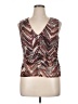 Shyanne Brown Sleeveless Blouse Size XL - photo 1