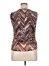 Shyanne Brown Sleeveless Blouse Size XL - photo 2