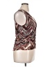 Shyanne Brown Sleeveless Blouse Size XL - photo 4