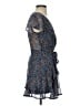 Blue Rain 100% Polyester Paisley Blue Casual Dress Size XS - photo 4