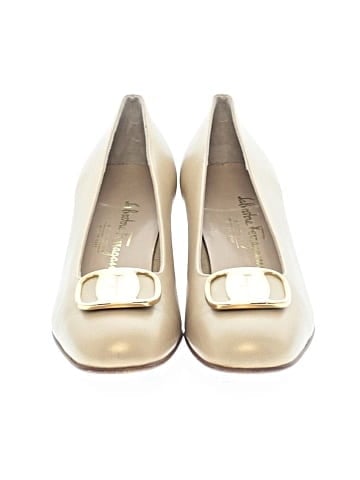 Salvatore Ferragamo Leather Block Heels (view 2)
