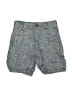 Janie and Jack 100% Linen Chevron-herringbone Blue Gray Cargo Shorts Size 18-24 mo - photo 1