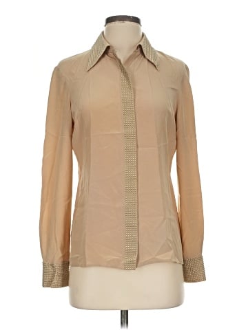 St. John Long Sleeve Silk Top (view 1)