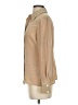 St. John 100% Silk Tan Long Sleeve Silk Top Size 4 - photo 5