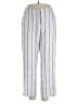 Nic + Zoe Stripes Silver Casual Pants Size 14 - photo 1