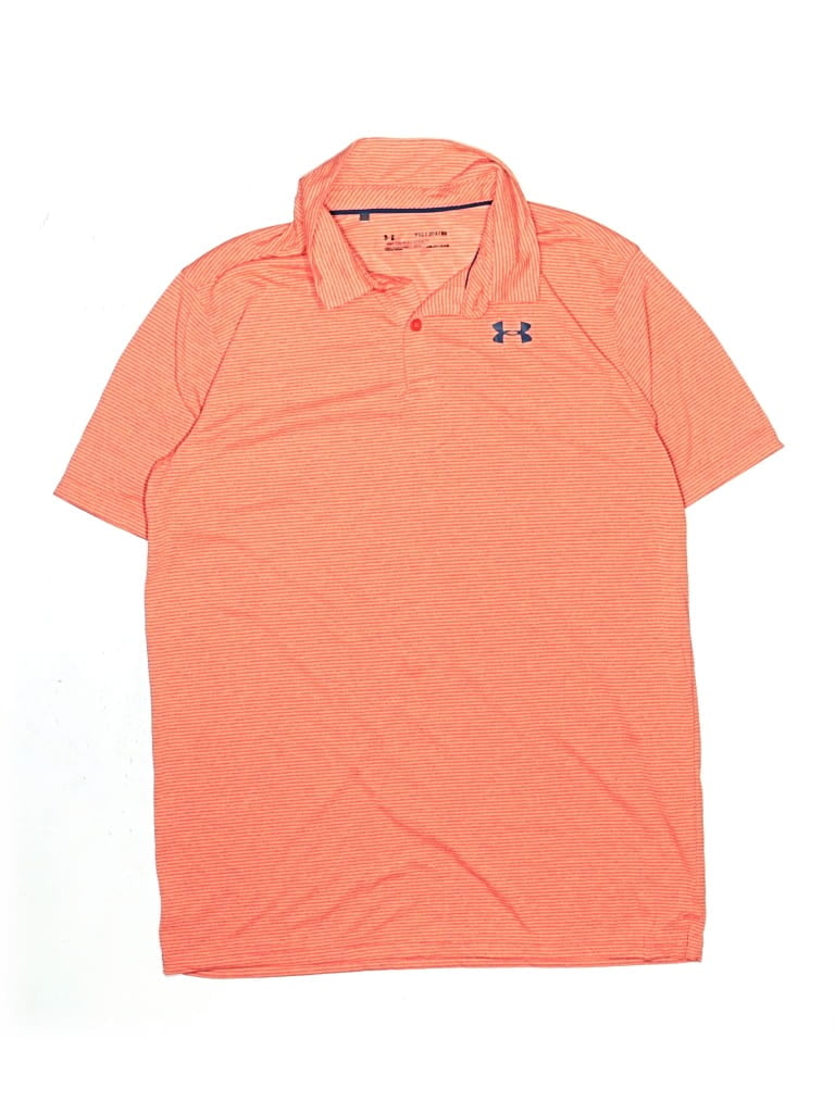 Pre-owned Under Armour Kids' Short Sleeve Polo Shirt In Orange
