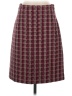 Ann Taylor Tweed Burgundy Formal Skirt Size 2 - photo 1