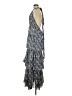 AaKaa Paisley Gray Casual Dress Size S - photo 5