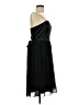 AGB 100% Polyester Solid Black Cocktail Dress Size 8 - photo 4