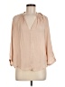 Current Air 100% Polyester Tan 3/4 Sleeve Blouse Size M - photo 1