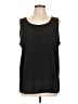 Halogen 100% Polyester Black Sleeveless T-Shirt Size L - photo 1