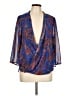 Liz Claiborne Career 100% Polyester Blue Kimono Size L - photo 1