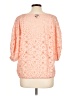 Willi Smith Orange 3/4 Sleeve Top Size L - photo 2