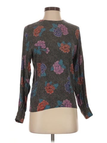 Anne Klein II Long Sleeve Silk Top (view 1)