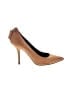 Vera Wang 100% Leather Tan Heels Size 8 1/2 - photo 1
