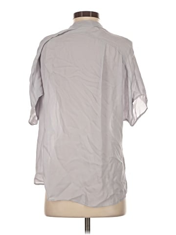 Vince. Short Sleeve Silk Top (view 2)