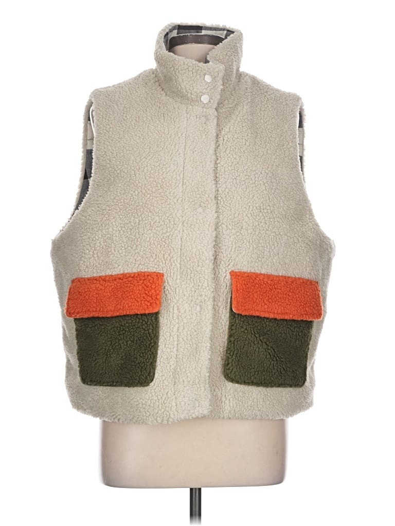 Pre-owned Eddie Bauer Vest In Ivory
