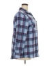 Member's Mark Plaid Blue Long Sleeve Blouse Size XXL - photo 4