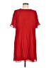 Naked Zebra 100% Polyester Red Casual Dress Size M - photo 1