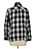 Elementz 100% Cotton Checkered-gingham Gray Long Sleeve Button-Down Shirt Size L - photo 2