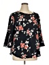 Van Heusen 100% Polyester Black 3/4 Sleeve Blouse Size XL - photo 1
