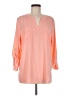 Susan Graver Orange 3/4 Sleeve Blouse Size M - photo 1