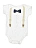 Hb 100% Cotton Ivory Short Sleeve Onesie Size 0-3 mo - photo 1