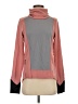 On Color Block Pink Turtleneck Sweater Size S - photo 1