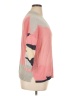 Nic + Zoe Color Block Pink Pullover Sweater Size XL - photo 4