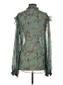 Caballero 100% Polyester Green Long Sleeve Blouse Size S - photo 2